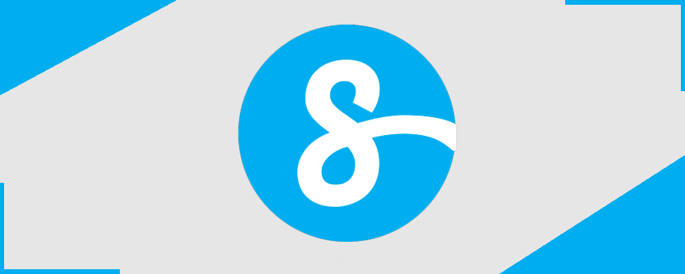 Сайт 03. Логотип друпал 8. Логотип 8 в в голубом цвете.