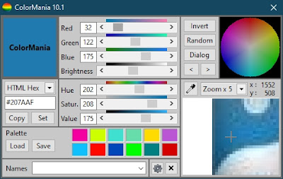 ColorMania 11.0 - Utilidad de selección de color avanzada