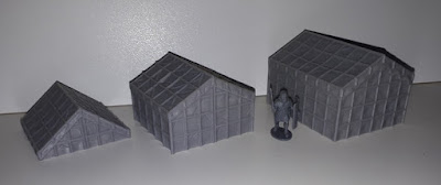 And a pics of the 3 different new tents at 28mm scale.