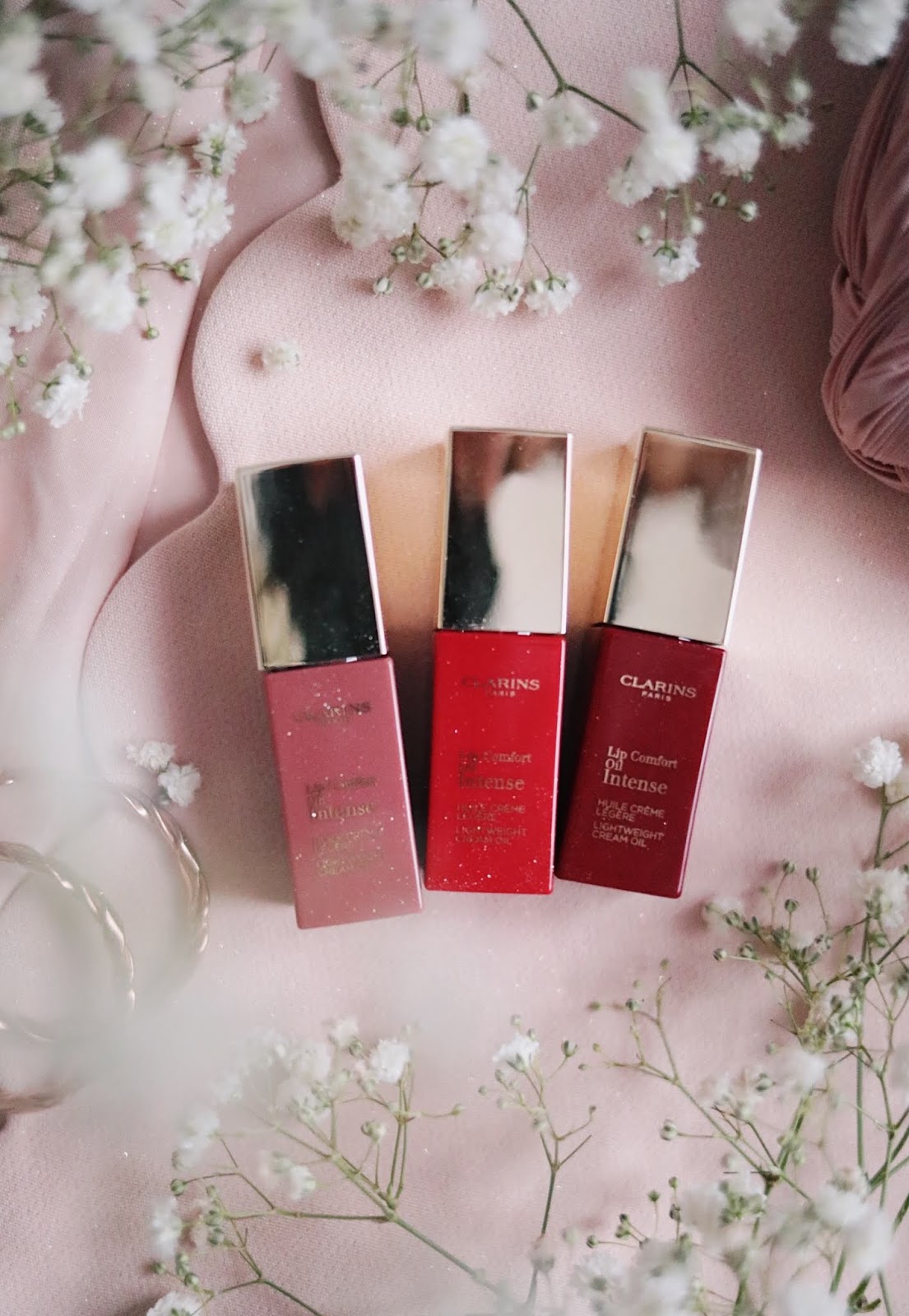 Clarins , huile confort , LIP COMFORT OIL INTENSE , huile à lèvres , rose mademoiselle , rosemademoiselle ,blog beauté , paris , Clarins France ,