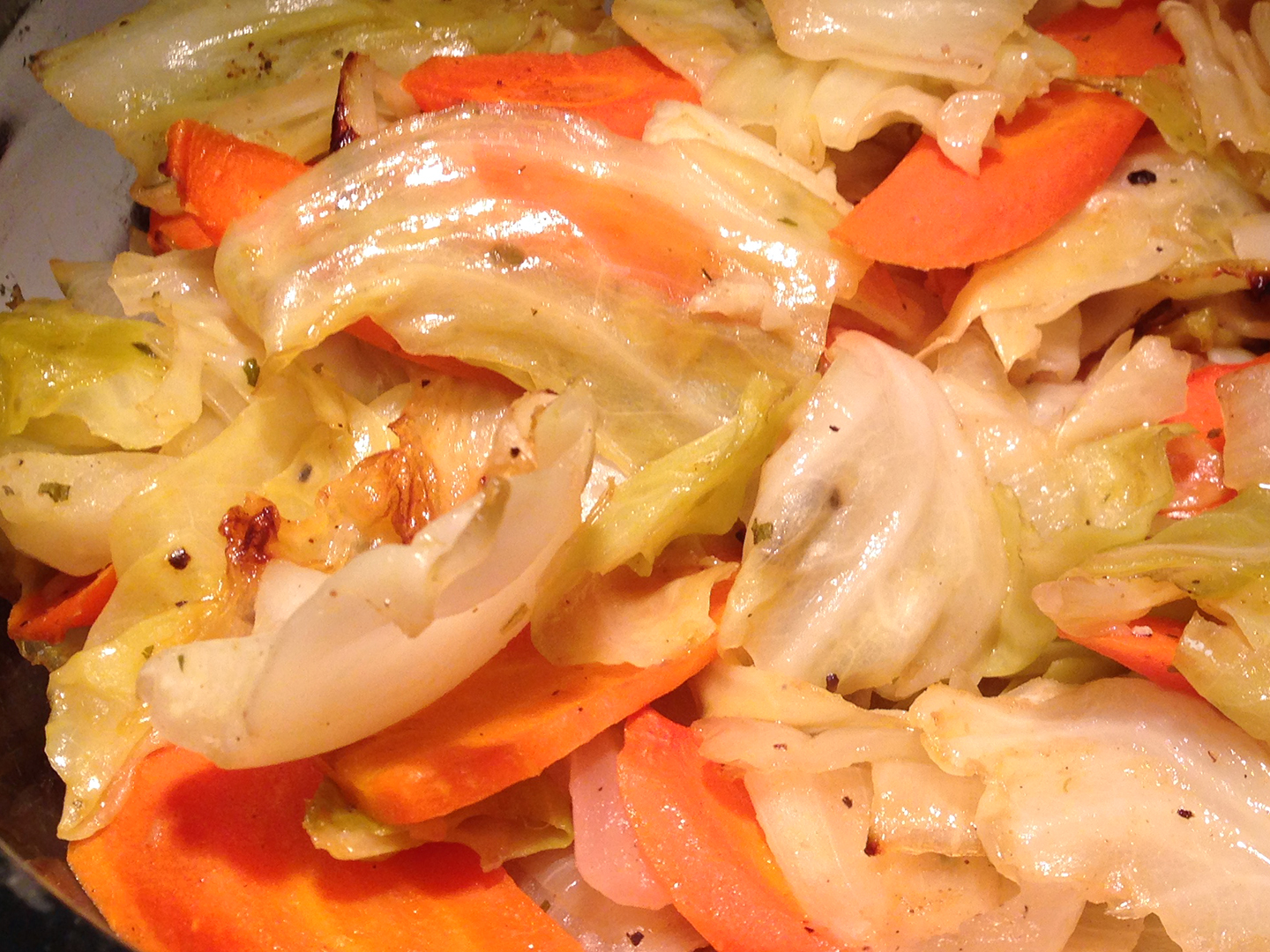 Vegan Family Home Cook Braised Cabbage & Carrots