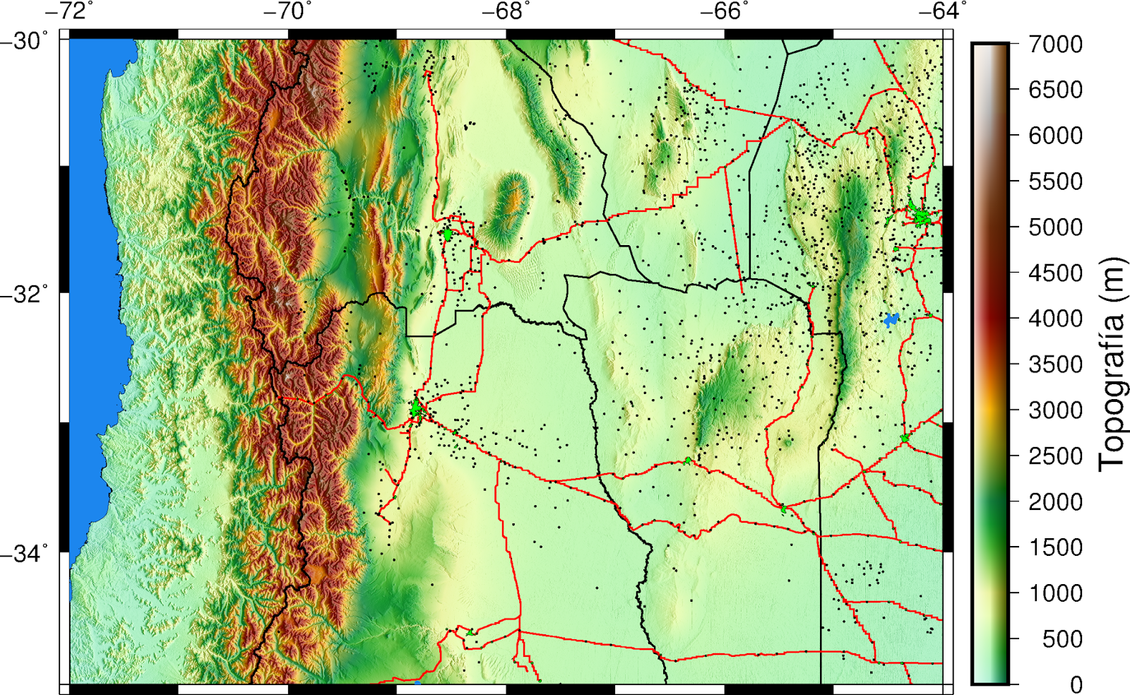 Mapas Geológicos: 5.2. Mapa Topográfico II. Sombreado.