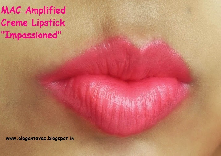 REVIEW, SWATCHES, LOTD OF MAC AMPLIFIED CREME LIPSTICK "IMPASSIONED"