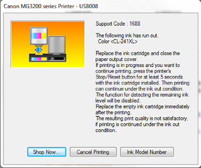 Step by step instructions to Fix Canon Printer Ink Error 
