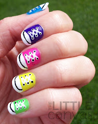 converse nail rainbow nails manicure challenge typical let take