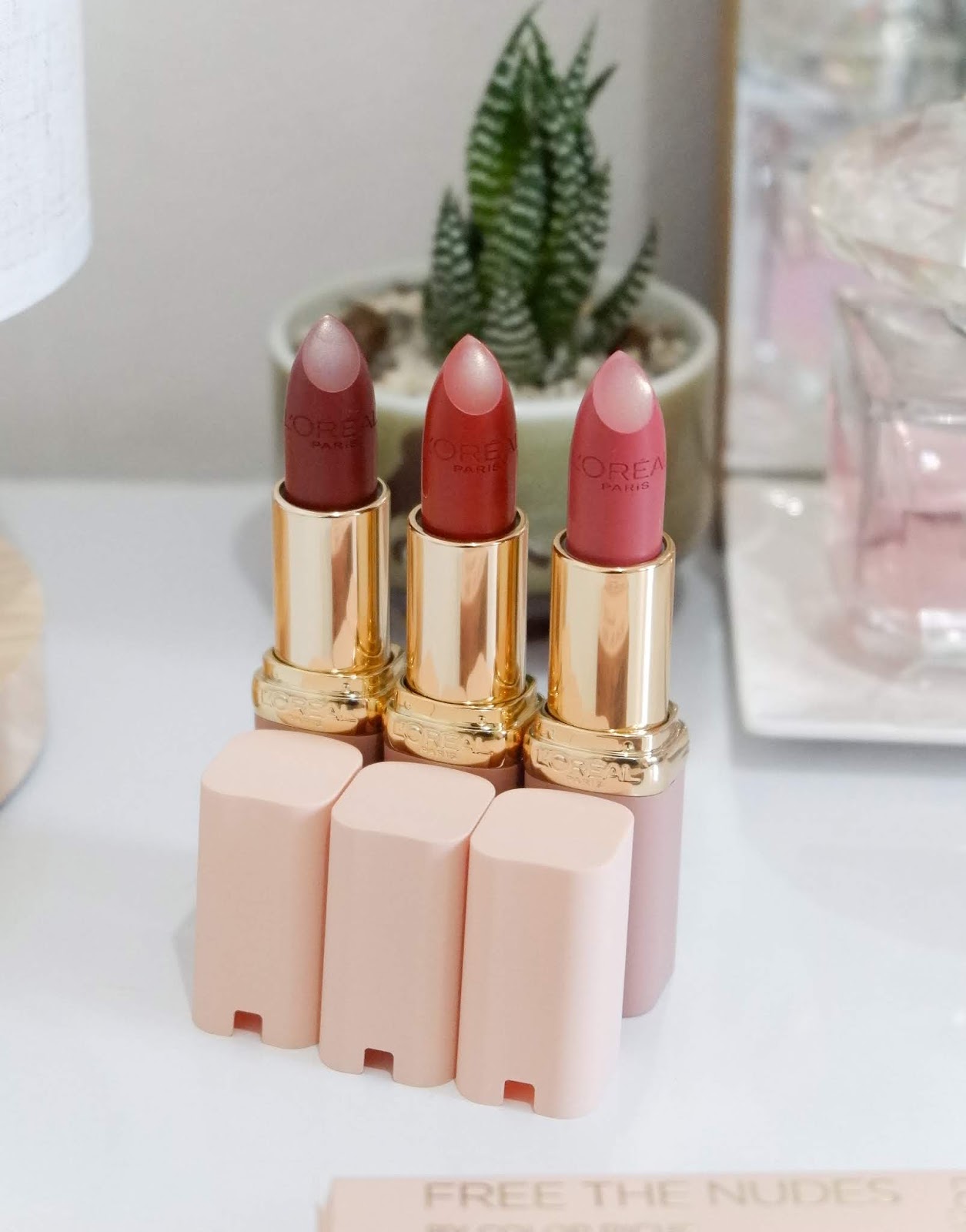 LOREAL PH COLOR RICHE FREE THE NUDES SWATCHES