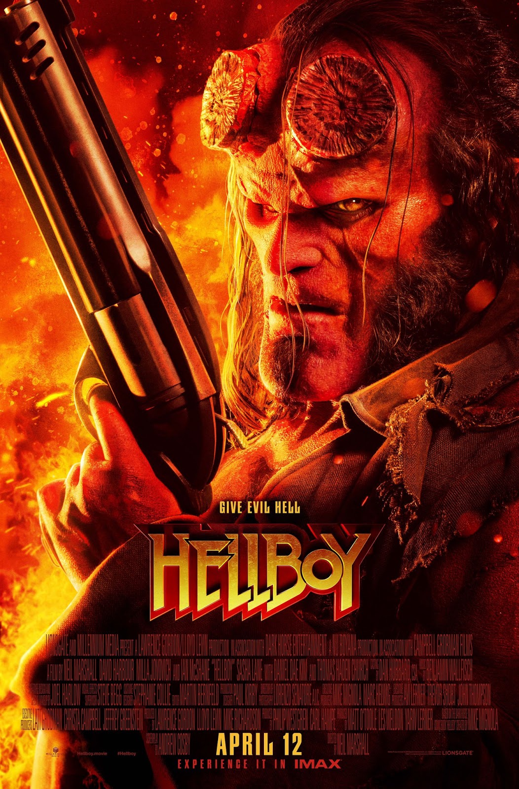 Sangre y palabrotas en el segundo trailer de HELLBOY la cuarta pared