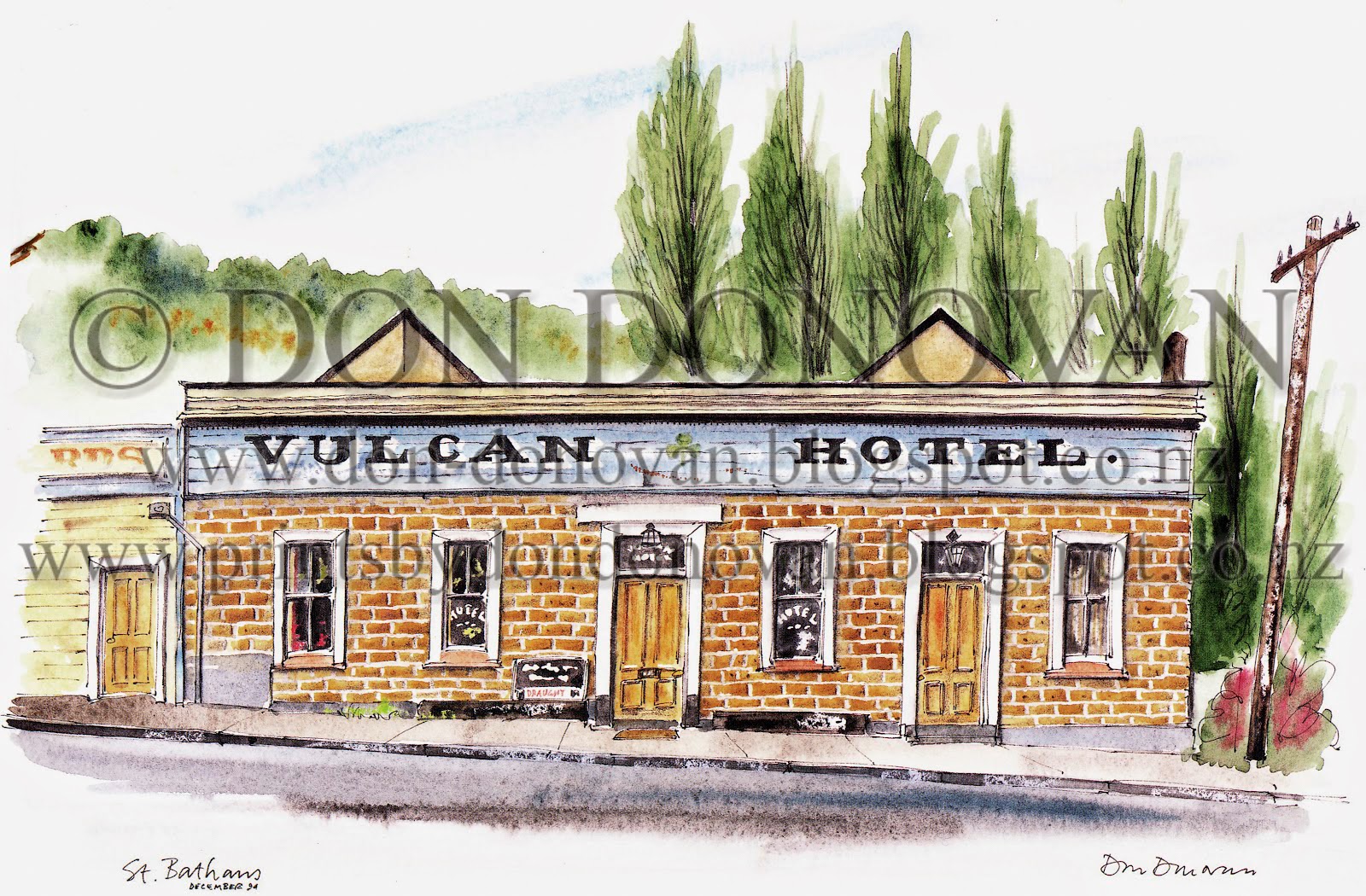 Don Donovan's World Vulcan Hotel, St. Bathans, Central Otago