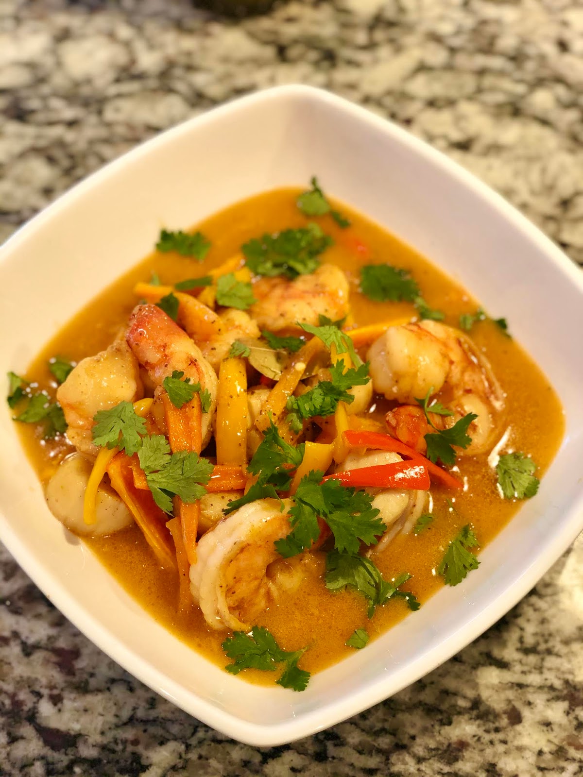 Shrimp & Scallops in Coconut Sauce