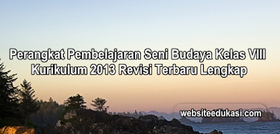 Perangkat Pembelajaran Seni Budaya Kelas 8 K13 2020 2021 Websiteedukasi Com