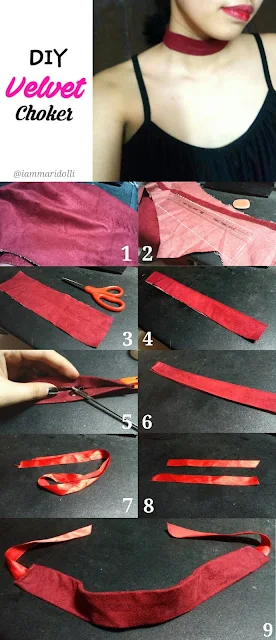 DIY Velvet Choker