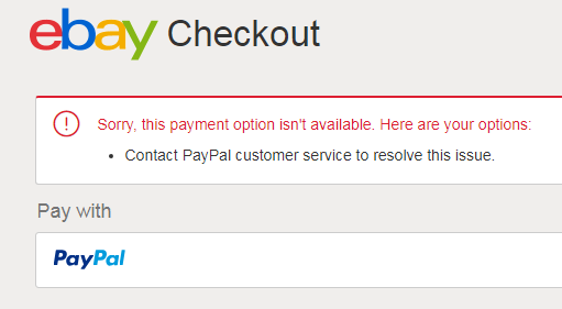 Ebay Payment Options >> Ebay Issue Sorry This Payment Option Isn T Available Here Are Ebay Payment Options >> Ebay Issue Sorry This Payment Option Isn T Available Here Are