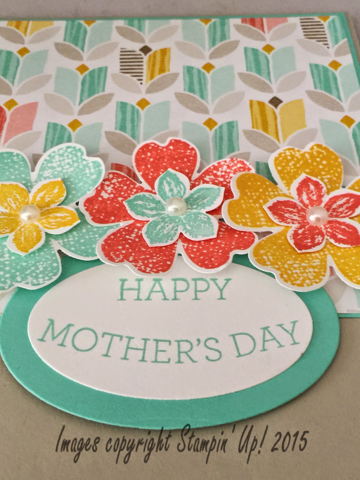 StampinTX Mother's Day Flower Card