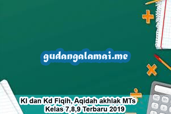 KI dan Kd Fiqih, Aqidah akhlak MTs Kelas 7,8,9 Terbaru
