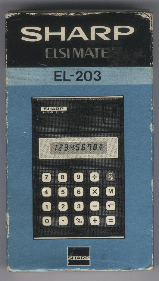 3,1416....DAMICALC SHARP ELSI MATE EL 203