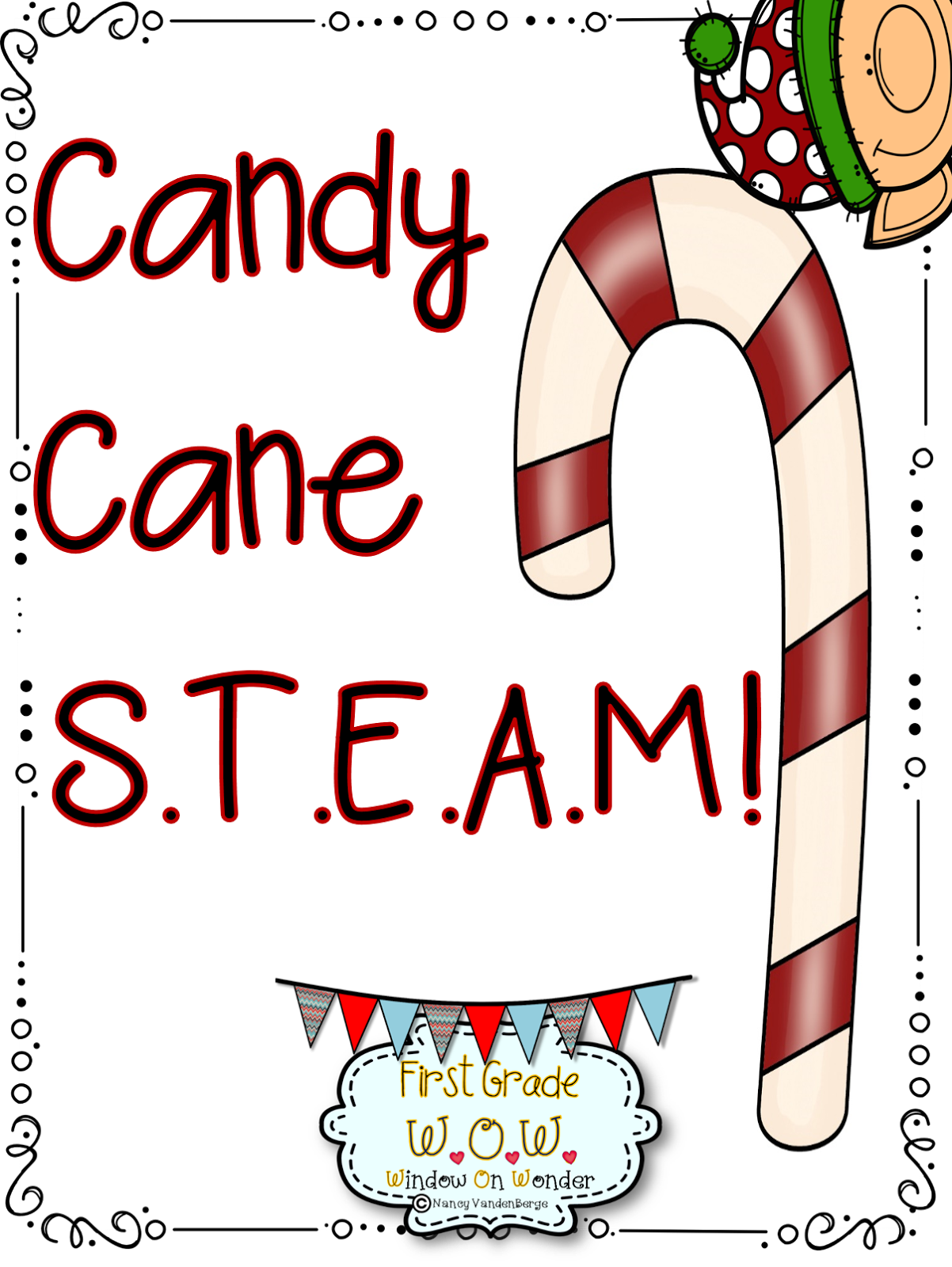 First Grade Wow Candy Cane STEAM!
