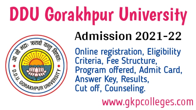 DDU Admission 2021-22, Online registration, Eligibility Criteria, Fee Structure, Program offered, Admit Card, Answer Key, Results, Cut off and counseling