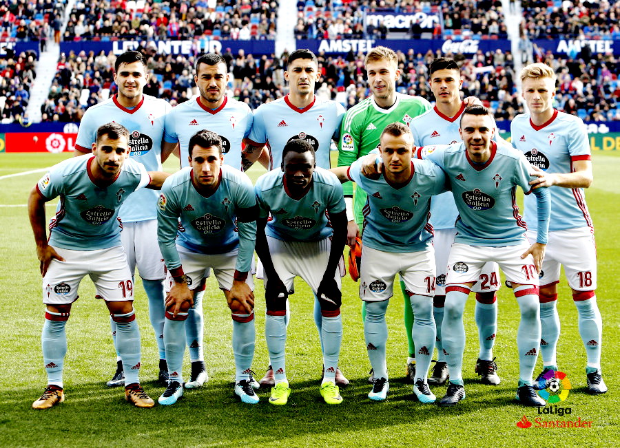 CELTA DE VIGO contra Levante 14/01/2018 Liga de 1ª División