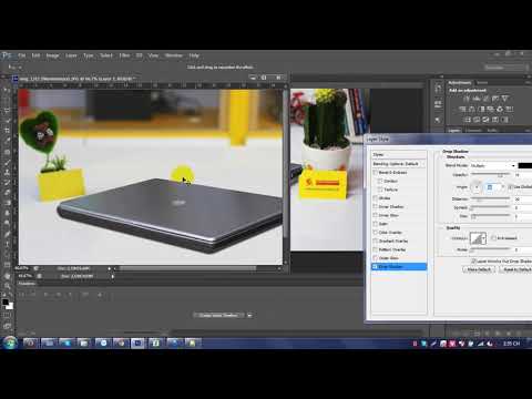 Bóng đổ cho đồ vật trong Photoshop