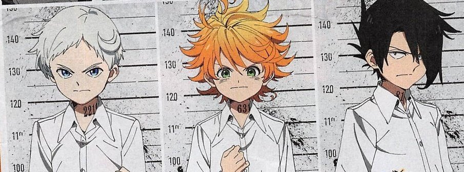 The Promised Neverland: Pôster traz o visual dos personagens na