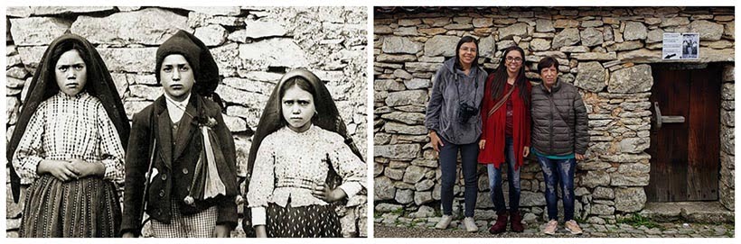 Foto clássica onde os 3 pastorinhos também posaram ainda criança lá na vilinha de Aljustrel, Fátima Foto clássica onde os 3 pastorinhos também posaram ainda criança lá na vilinha de Aljustrel, Fátima