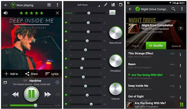 Android music player app