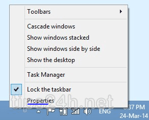 Làm ẩn hiện taskbar trên windows 7 | 8
