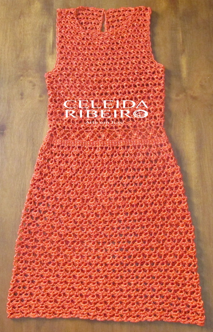 Vestido Tubinho De Crochê 2025