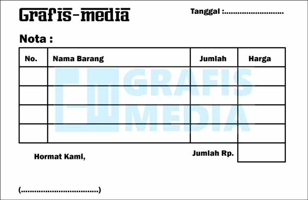 Cara Mudah Membuat Nota Dengan Photoshop Grafis Media