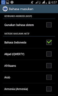 Cara mengganti Bahasa Keyboard AOSP Android