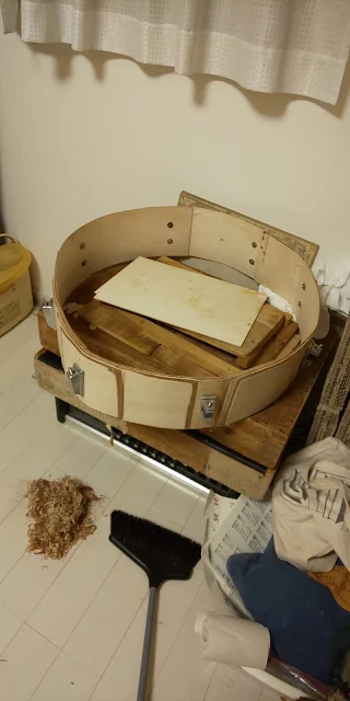 自作ティンパニ フレームドラムの製作