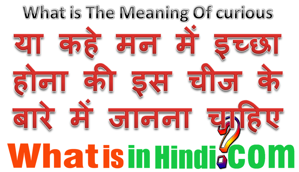 Curious ka matlab kya hota hai Curious का मतलब क्या होता है What is the meaning of Curious
