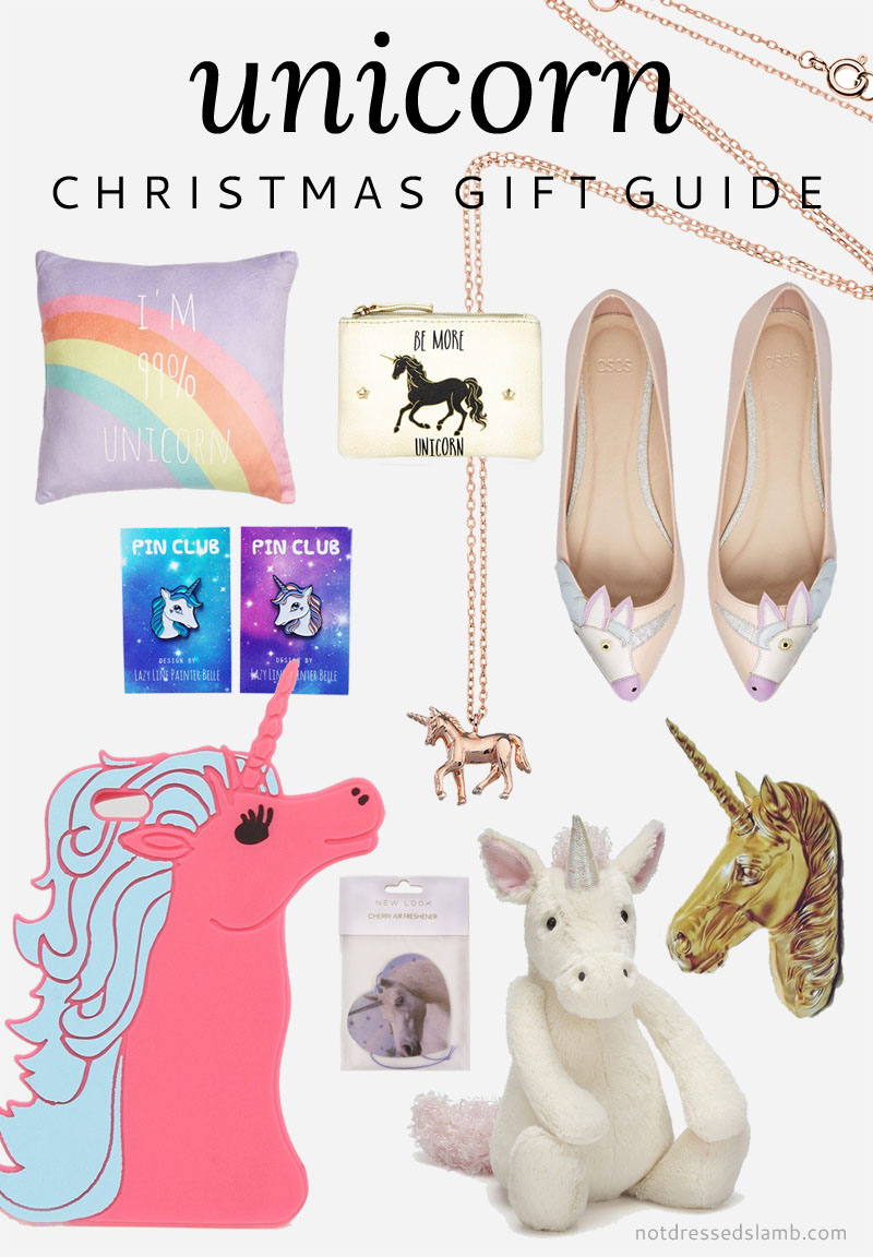 Check out this ultimate Christmas shopping guide to unicorn gifts for the unicorn lover in your life, from jewellery to cushions to phone cases.