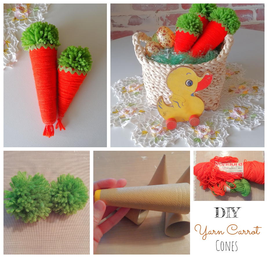 How to Make a Carrot from a Styrofoam Cone - My Eclectic Treasures