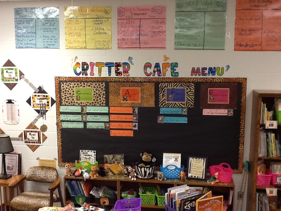 First Grade Critter Cafe': This week: