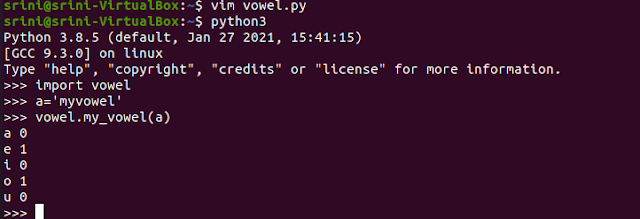 python using function counting of vowels