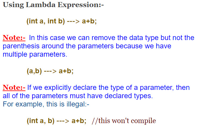 Lambda Expressions in Java