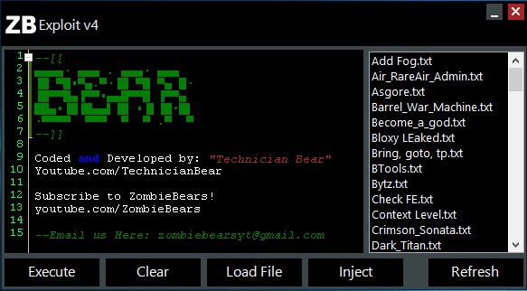 Zombiebears Official Website Zb Exploit V4 New Update October 17 Happy Halloween - roblox injectorexe