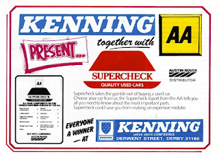 Kenning, Derwent Street, Derby advert 1984