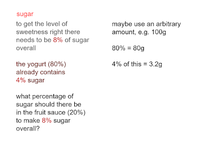 MEDIAN Don Steward mathematics teaching: yogurt ratios and percentages