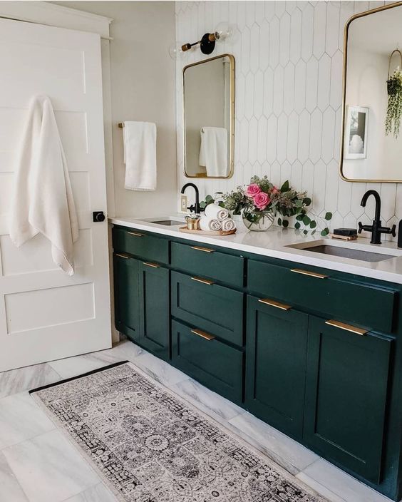 Green Vanity Ideas for an Inviting Bathroom