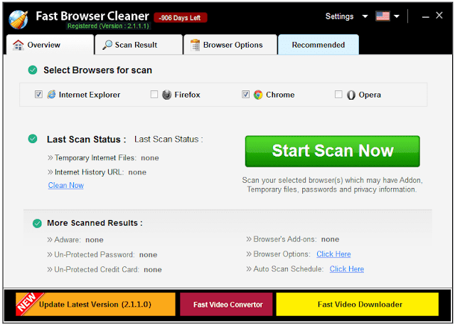 Screenshot Fast Browser Cleaner 2.1.1.1 Full Version Screenshot Fast Browser Cleaner 2.1.1.1 Full Version