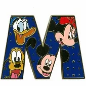 Alfabeto de Mickey, Minnie, Donald y Pluto M.