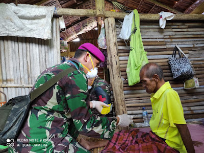 Satgas Kesehatan TNI Masuk Kampung Obati Warga Korban Gempa Bumi Sulbar