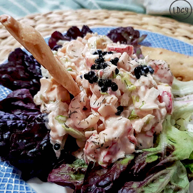 Ensaladilla De Bocas De Mar Y Gambas