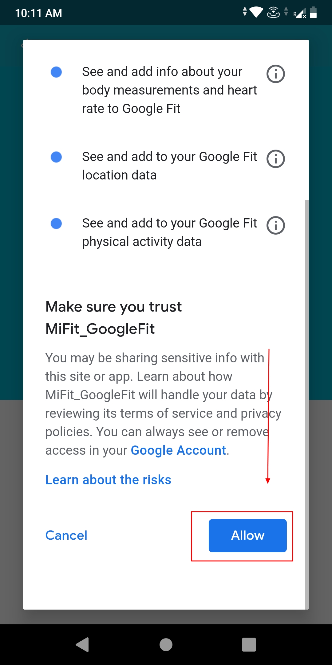 How to connect Mi Band 5 to Google Fit?