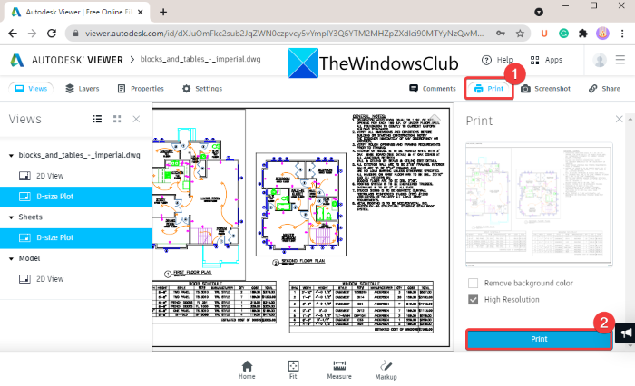 convertire DWG in PDF