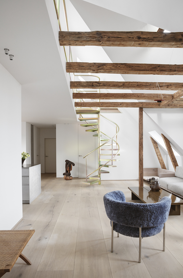 A Rooftop Apartment Transformation in Copenhagen by Studio David Thulstrup