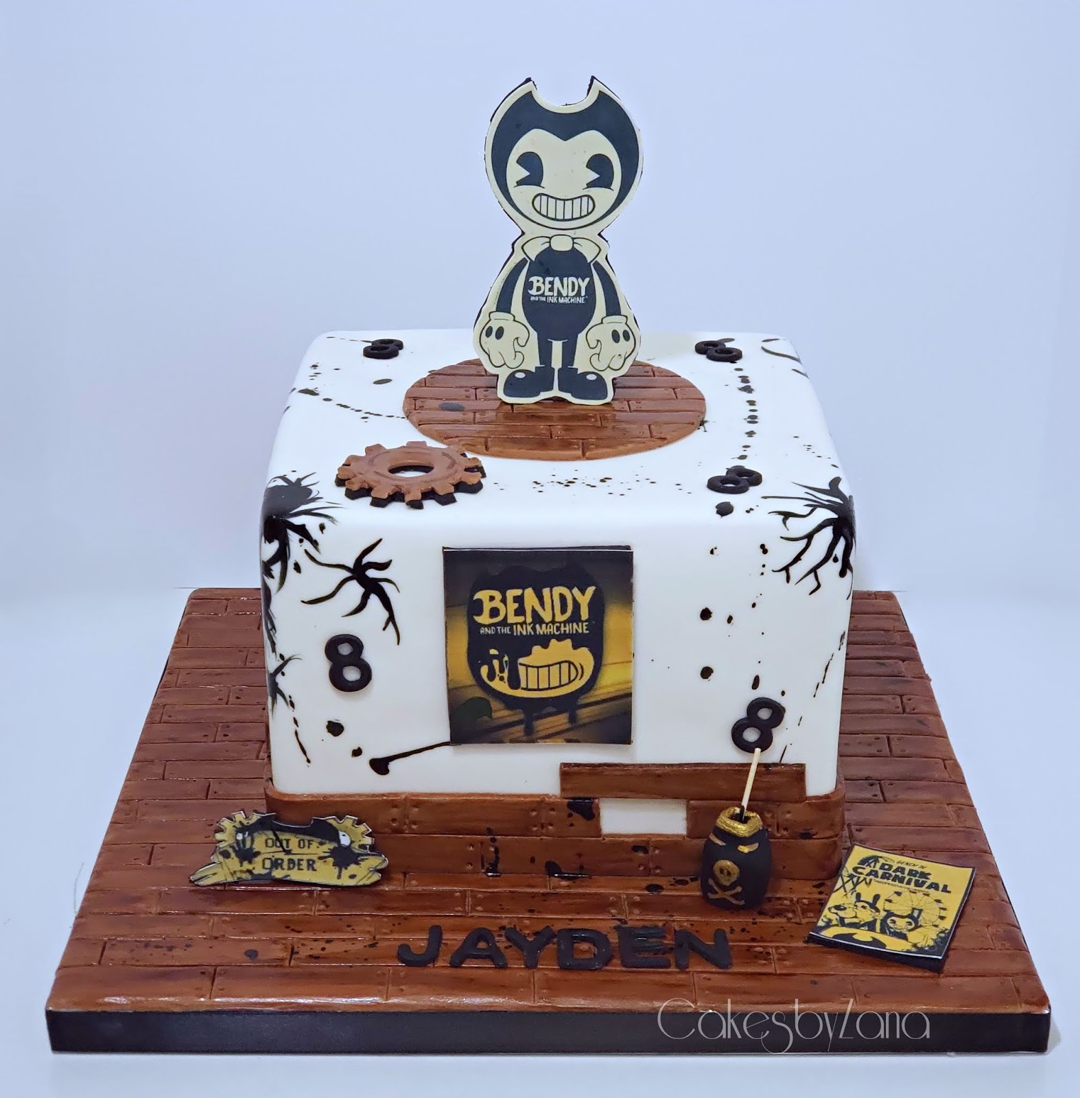 Birthday Bendy And The Ink Machine Cake Ideas