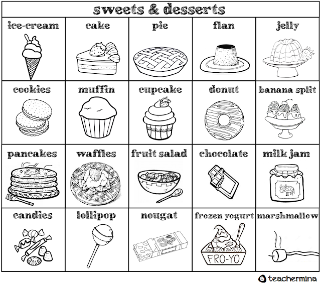 Teachermina sweets and desserts